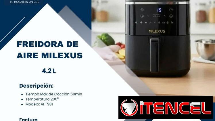 Freidora de aire Milexus  4.2 L  Precio: 60usd   1 mes de garantía