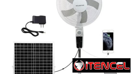 VENTILADOR RECARGABLE SOLAR FAN D PEDESTAL
