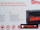 Baterías Aplus en su caja de 12V y 7A