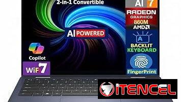 ⭕Sellada⭕ Laptop Dell+ 2in1 360° Tactil✅ Ryzen AI 5 340, Radeon 840M, 14″ 2k, 16GB, 512 M.2, Copilot+, 19H, Wifi 7 😱