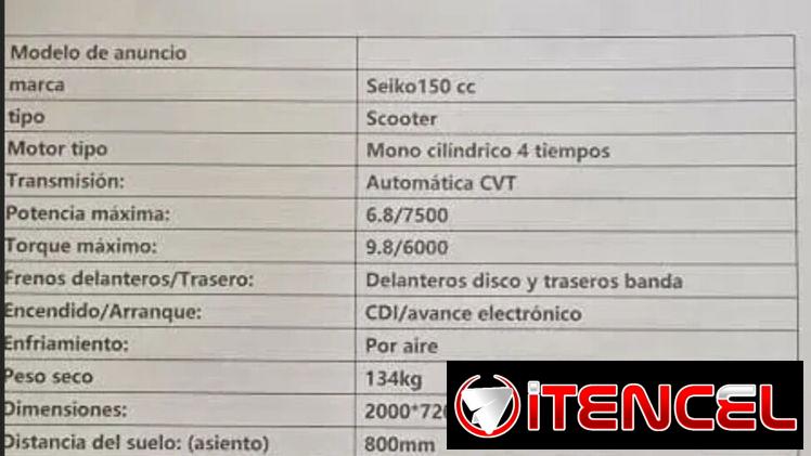 MOTO SEIKKO 150cc A ESTRENAR