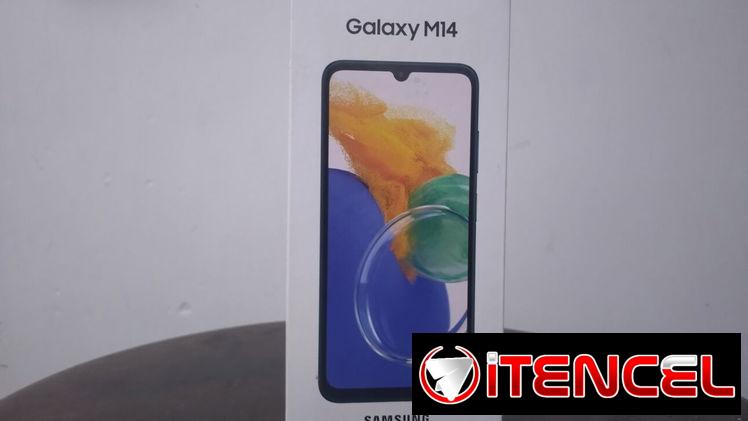 Teléfono Móvil (Celular, Smartphone), Samsung Galaxy M14 (SM-M145F/DS), 4G, 64 GB de Almacenamiento y 4G de RAM