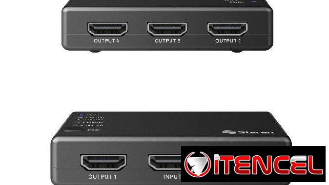 SPLITTER STEREN HDMI DE 4 SALIDAS 4K MODELO BOS-404