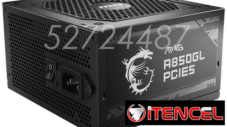 Fuente MSI MAG A850GL PCIE5 (850W/70.5A) 80+ Oro, Full Modular