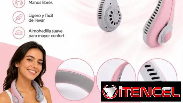 Ventilador recargable de cuello de 3 velocidades 15 USD