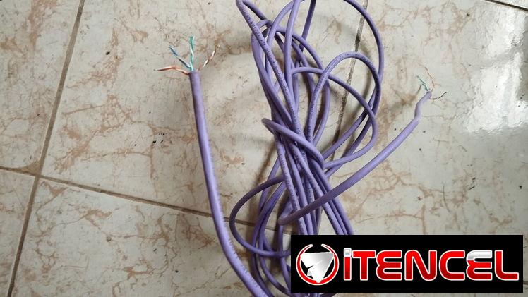 Cable red utp categoría 6 color azul 4 metros