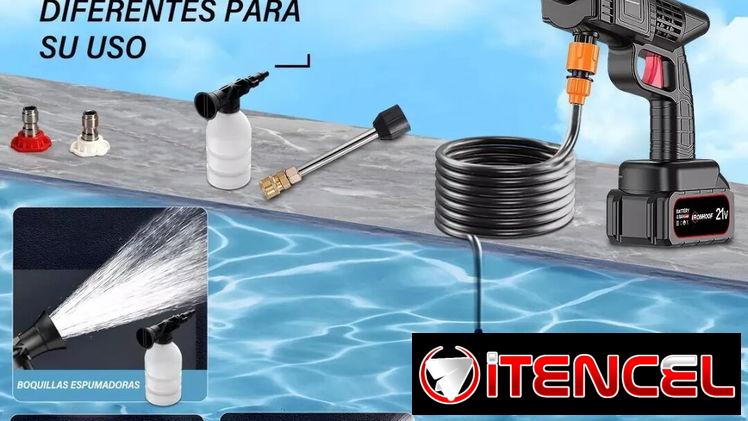Hidrolavadora eléctrica portátil e inalámbrica 550W