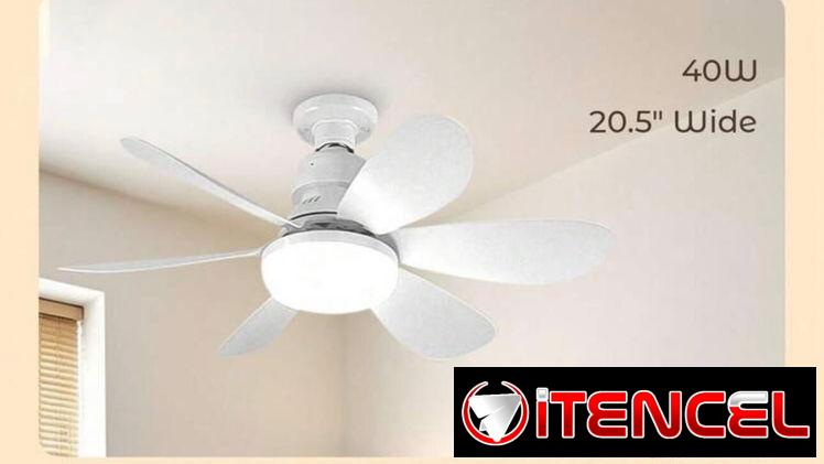 Ventilador de techo bombillo con socket