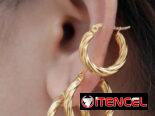 ✨Argollas Torcidas de Acero Inoxidable ✨