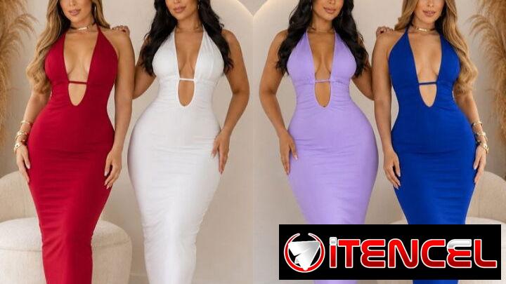 Vestidos Ajustados Originales unitallas le sirven a XS. S. M y L