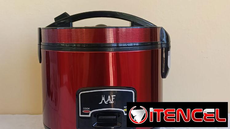 Olla Arrocera MAF color rojo. Capacidad de 1.5 Litros. Incluye Vaporera.