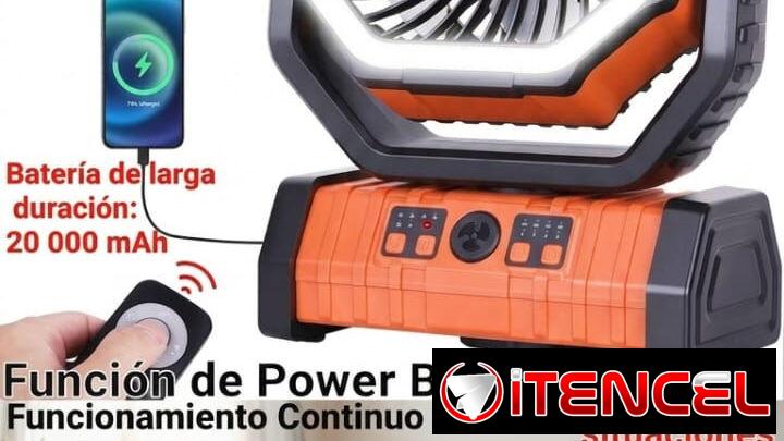 Ventilador recargable f6