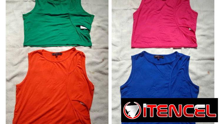 Blusas, vestidos, blumers sin costuras, pullovers, shores de mezclilla, short deportivo, saya de vinil.