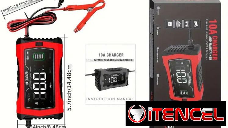 Tunder Cargador de batería de 10ah LifePo4