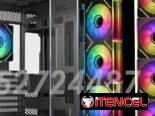 ✅✅52724487 – Chasis Gaming Semi panorámico DIYPC ARGB-N3-BK + 4 fanes ARGB 120mm✅✅