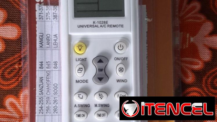 Vendo control remoto universal para Aire acondicionado y Splits. Lo estrena ud.