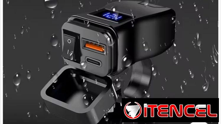$15 USD cargador de móvil para moto carga rápida 60w