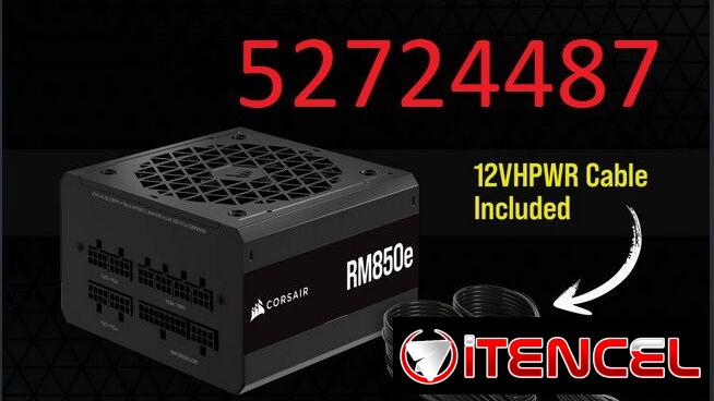 ✅✅52724487 – Fuente CORSAIR RM850e (850W/70.8A) 80+ Oro, Full Modular✅✅