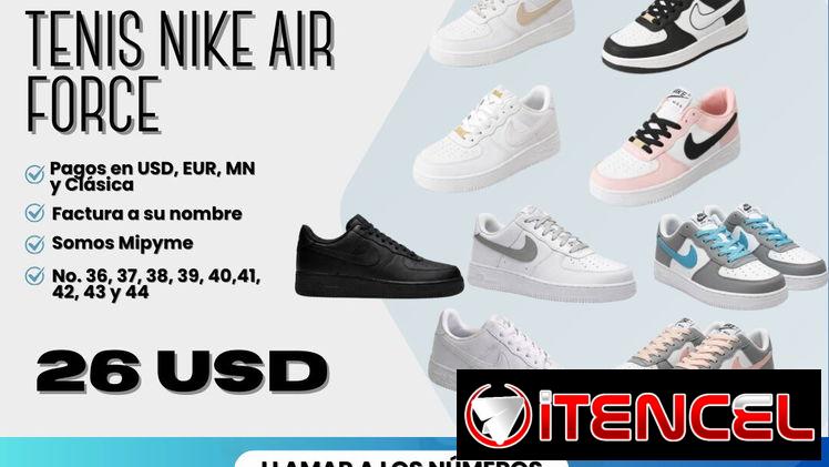 👞TENIS NIKE AIR FORCE  💲26 USD ✅ VARIAS TALLAS Y COLORES