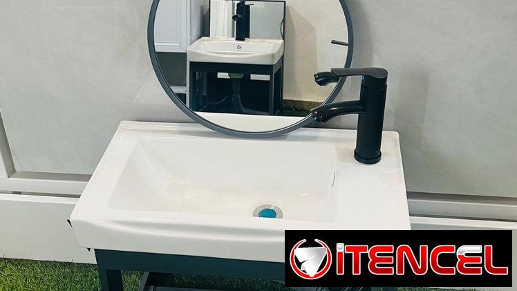 Mueble con lavamano + espejo y mescladora