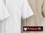 Camisa de Lino Blanca con Bordado de varios colores, escoja el suyo