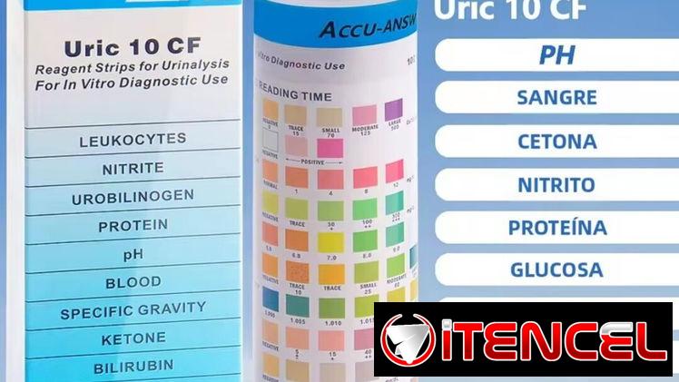 Kit de 100 analisis de orina 10 parámetros