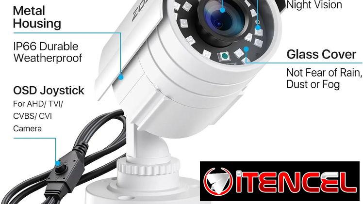 ZOSI Cámara de seguridad (Suelta) HD 1920TVL de 2 MP 1080p