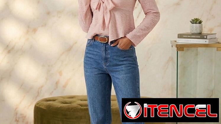Blusa Estilo “Cider” de Encaje Texturizado en Rosa Palo con Lazo Frontal – Talla L 15