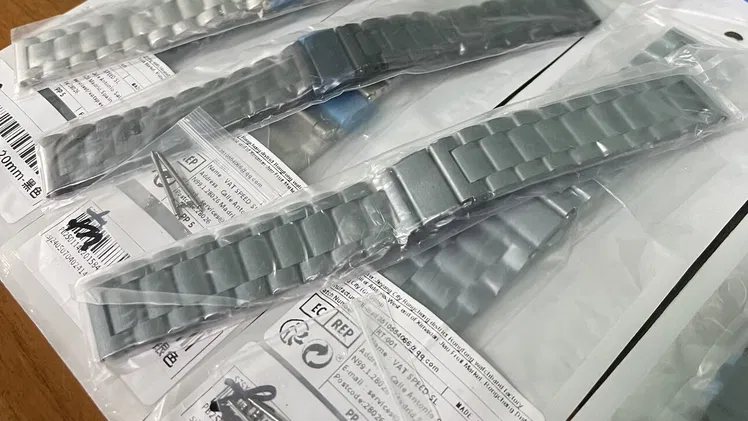 Manilla metálica eslabón tradicional para Smart Watch Galaxy!! Pin 20 y 22mm. Están Súper Buenas!!