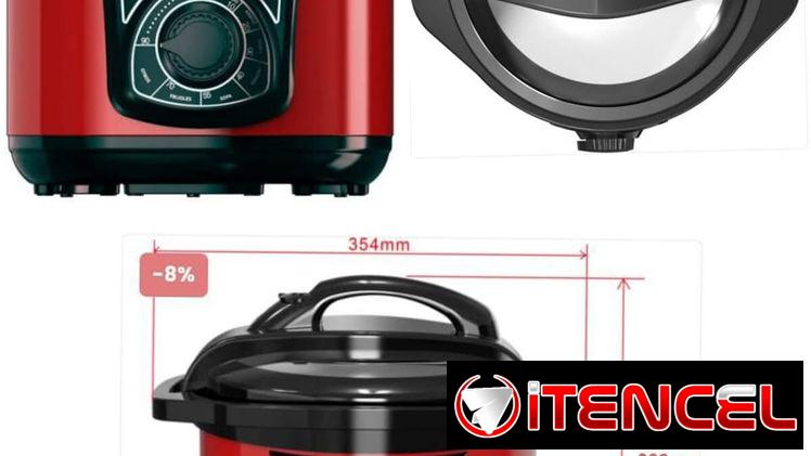 50 usd Olla Reyna Gwell 5L (90 minutos ) color rojo