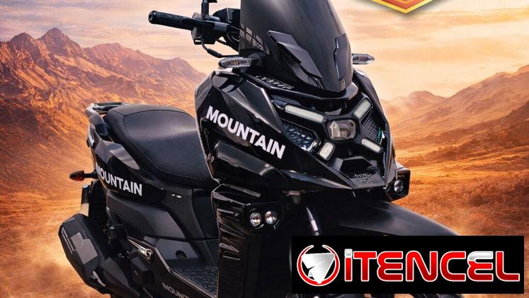 Moto scooter mountain