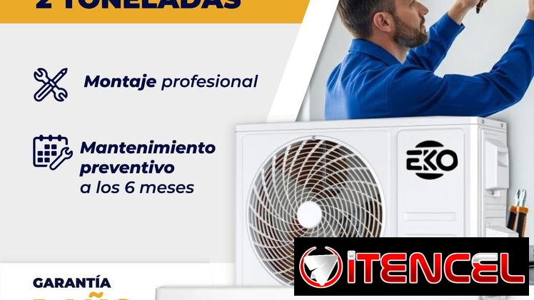 Split 2T con 1 año de garantía marca EKO