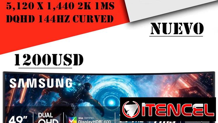 Monitor Gaming Samsung Odyssey LS49FG910ENXZA 49″ 5,120 x 1,440 2K 1MS DQHD 144Hz Curved “Nuevo Sellado”
