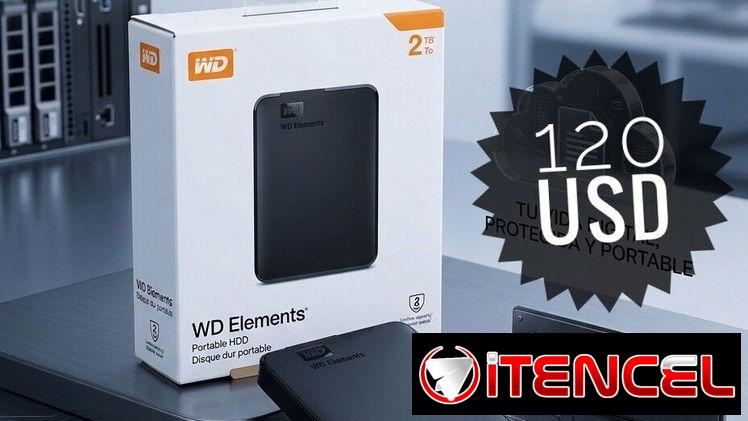 Disco duro HDD 2TB marca WD Nuevo en caja