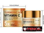Crema hidratante (contiene colágeno, ácido hialurónico, aloe vera, Vit C, cúrcuma)
