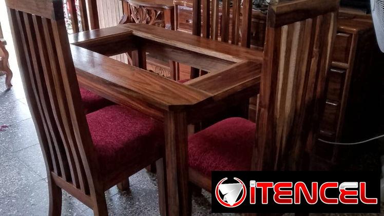 Comedores de madera barnizado