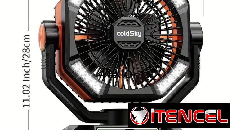 Ventiladores recargables coldsky de 20000mah, doble aspa y doble motor.