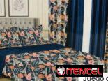 Juego de sábana y cortinas full de 8 piezas (G&L)