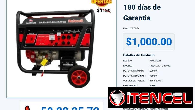 PLANTA ELÉCTRICA 8300W MAXMECH VPT-0287