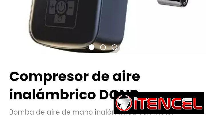 Compresor de aire inalámbrico DCNB. Bomba de aire de mano inalámbrica con motor brushless.