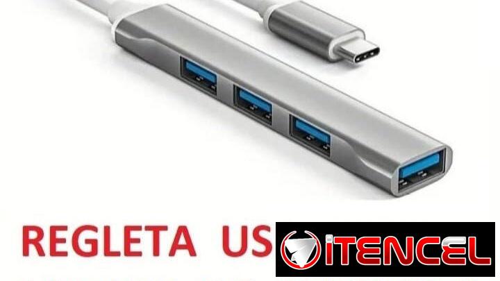 REGLETA DE CUATRO PUERTOS USB