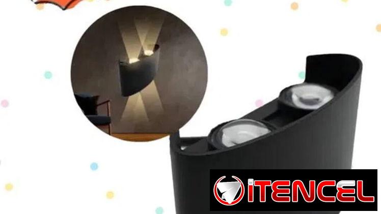 Aplique semi cilindro 4LED 8w (110mm x 77mm)