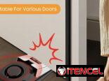 Alarma de tope de puerta mejorada, alarma de seguridad antirrobo de 120 dB para el hogar,