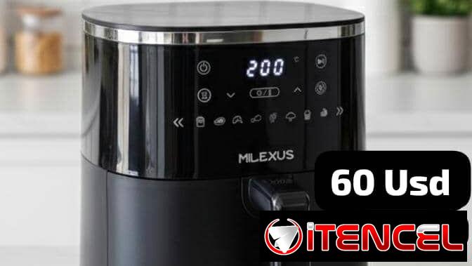 Freidora de Aire Milexus Digital, 4.2 L, $60 usd❗