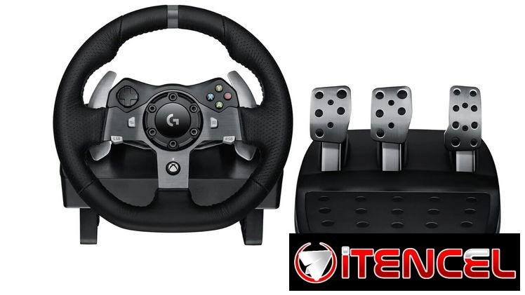 Volante de Carreras Logitech G920 – Xbox Series X|S, Xbox One y PC, Force Feedback, Pedales Ajustables