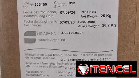 Huevo en polvo Caja
