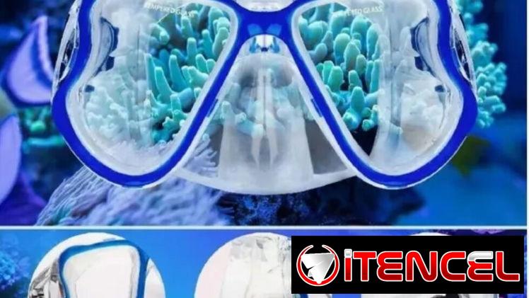 Máscara con visores de cristal templado y Snorkel