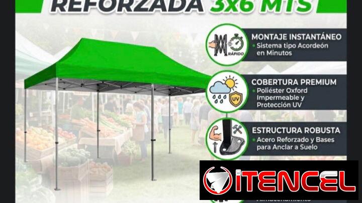 Carpa estructural plegables