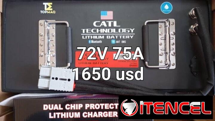 TOPMAQ CATL 72V 75A de celdas prismáticas: ideal para triciclos