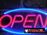 Cartel open lumínico ideal para negocios